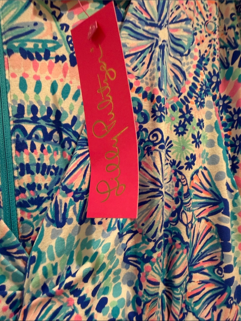 Lilly Pulitzer Blue Pink Green Paisley Maxi Dress - Picture 4 of 10